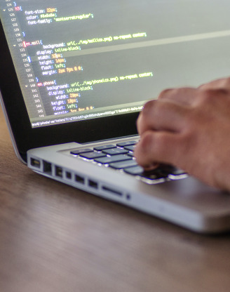 laptop with code